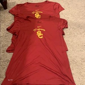 USC dri fit nike women’s athletic tops. Size small